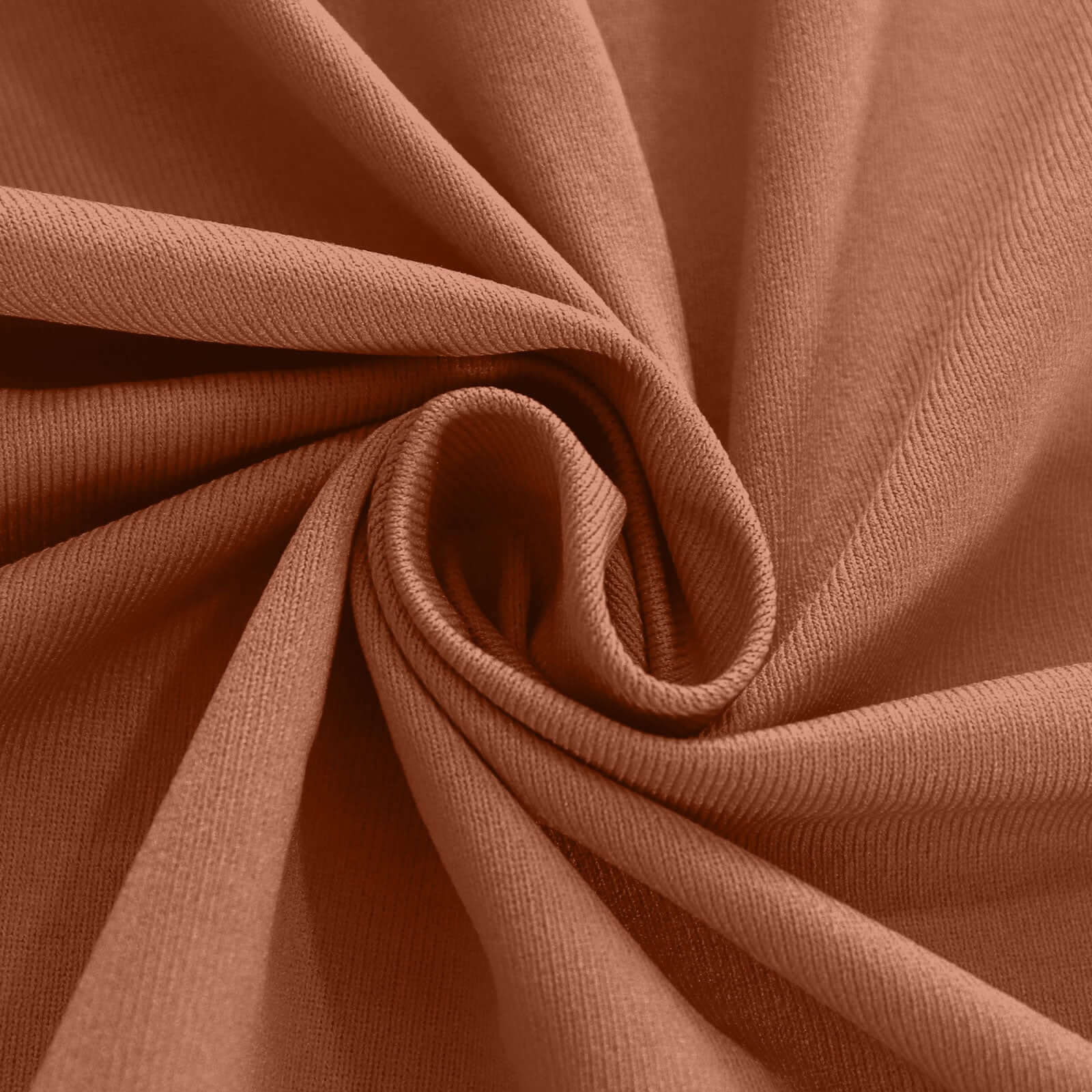 2 Pack Terracotta (Rust) Scuba Polyester Event Curtain Drapes, Durable Flame Resistant Backdrop Event Panels Wrinkle Free with Rod Pockets - 10ftx10ft