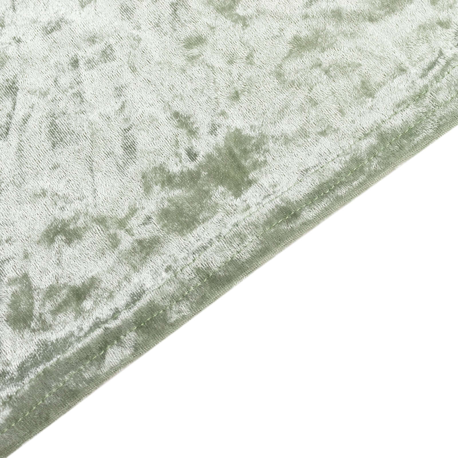 Crushed Velvet Spandex 32" Round Cocktail Table Cover Sage Green Smooth Highboy Tablecloth