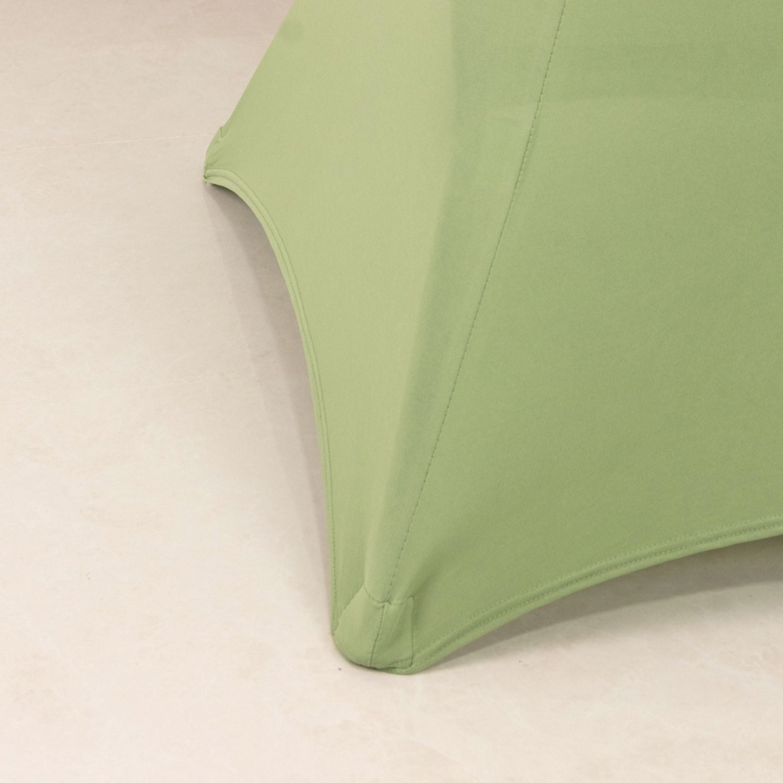 Spandex 33"-36" Round Cocktail Table Cover Sage Green - Easy to Maintain Stretch Fitted Highboy Tablecloth