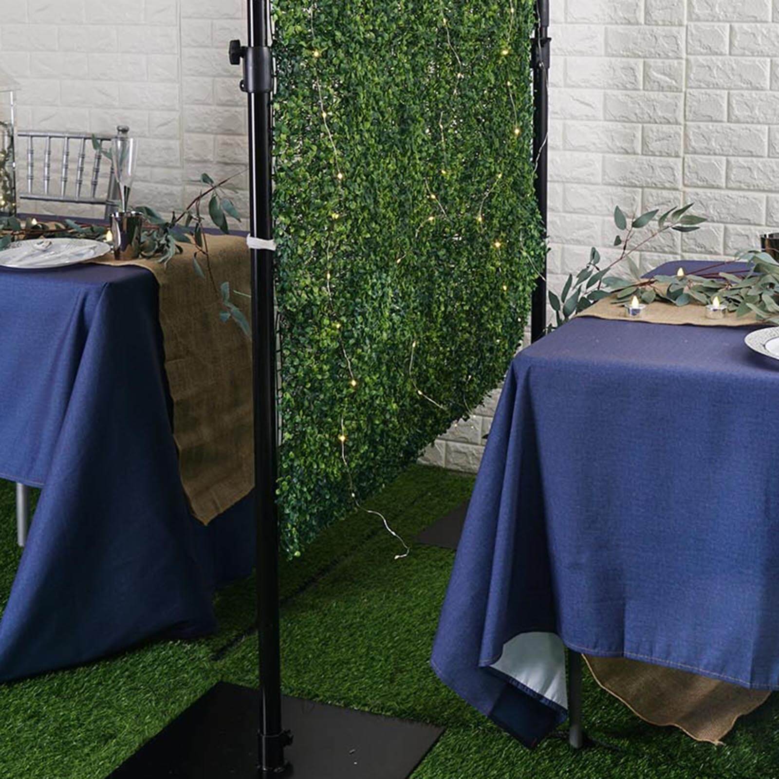 4ft x 9ft Portable Isolation Wall with Artificial Grass Wall Panels, Floor Standing Sneeze Guard