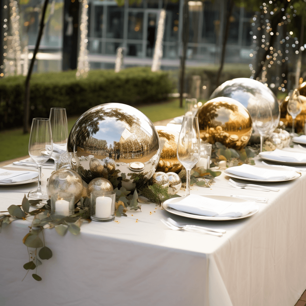 Gazing Globe Mirror Ball Reflective Hollow Stainless Steel Silver Sphere - Decorative Garden Display Piece 16"