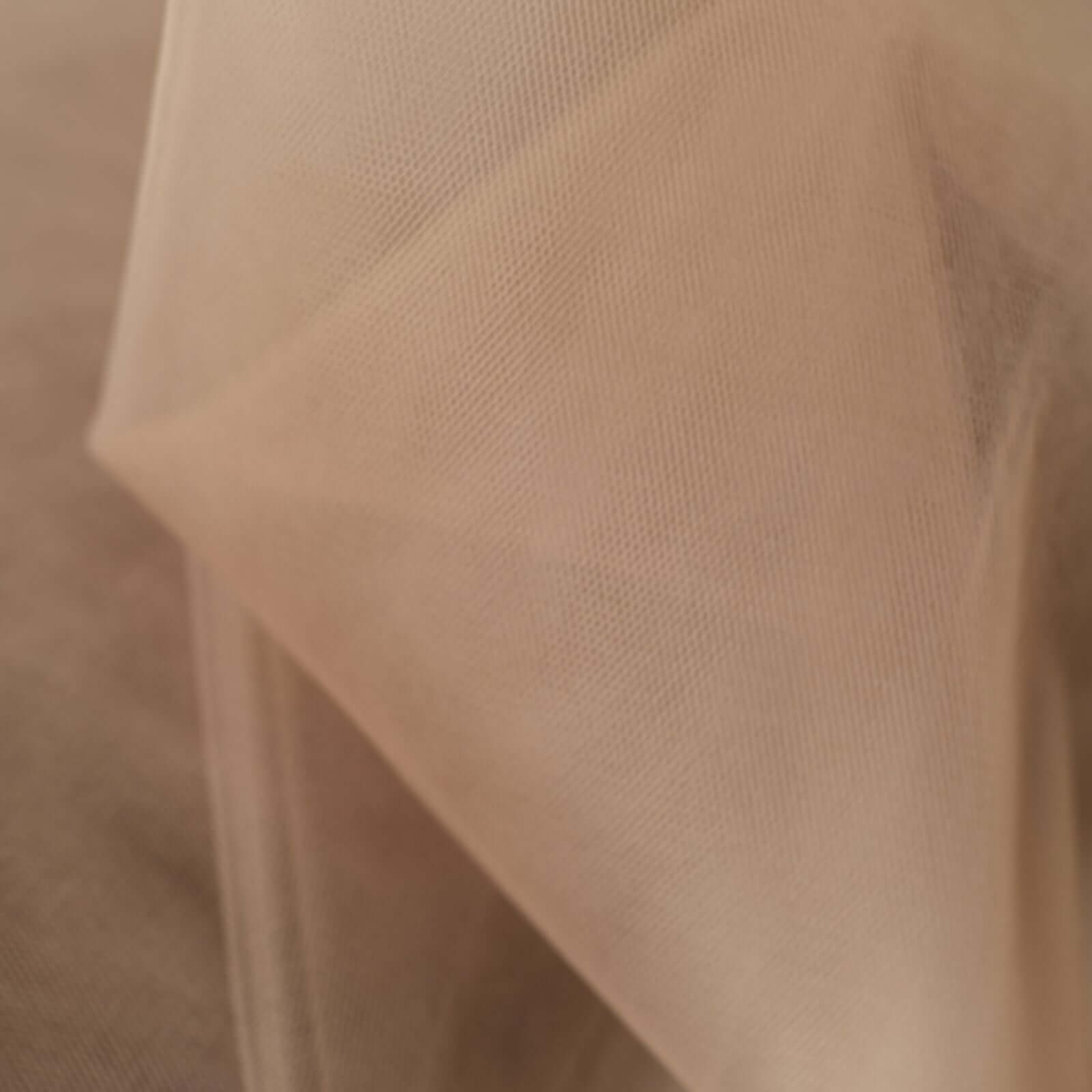108"x50 Yards Natural Tulle Fabric Bolt, DIY Craft Fabric Roll