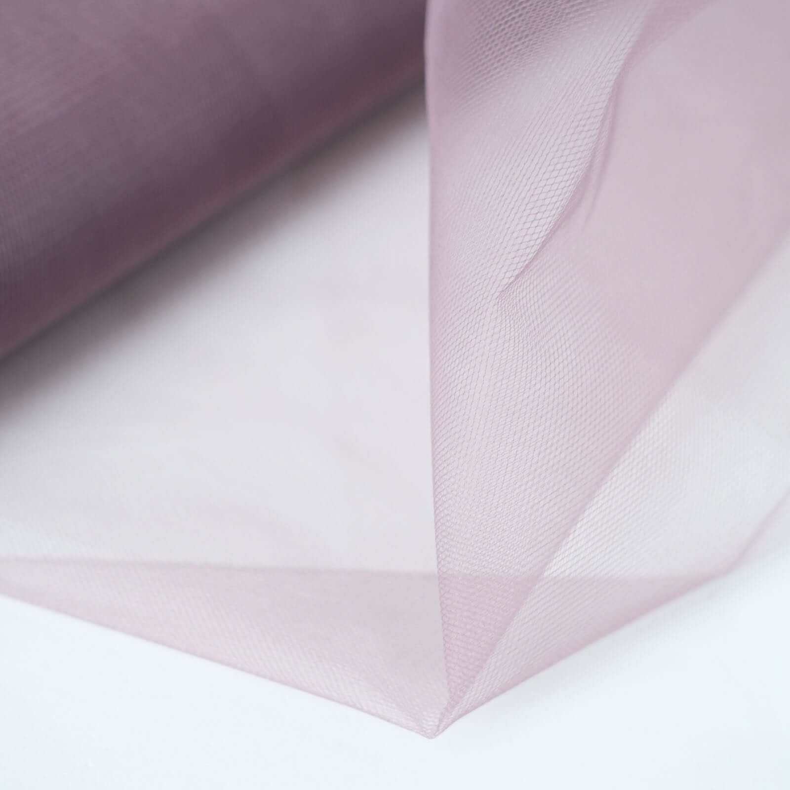 54"x40 Yards Violet Amethyst Tulle Fabric Bolt, DIY Crafts Sheer Fabric Roll