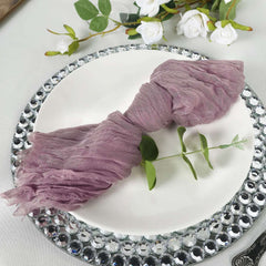 6 Pack Gauze Cheesecloth 24"x19" Napkins Violet Amethyst Reusable Dinner Napkins