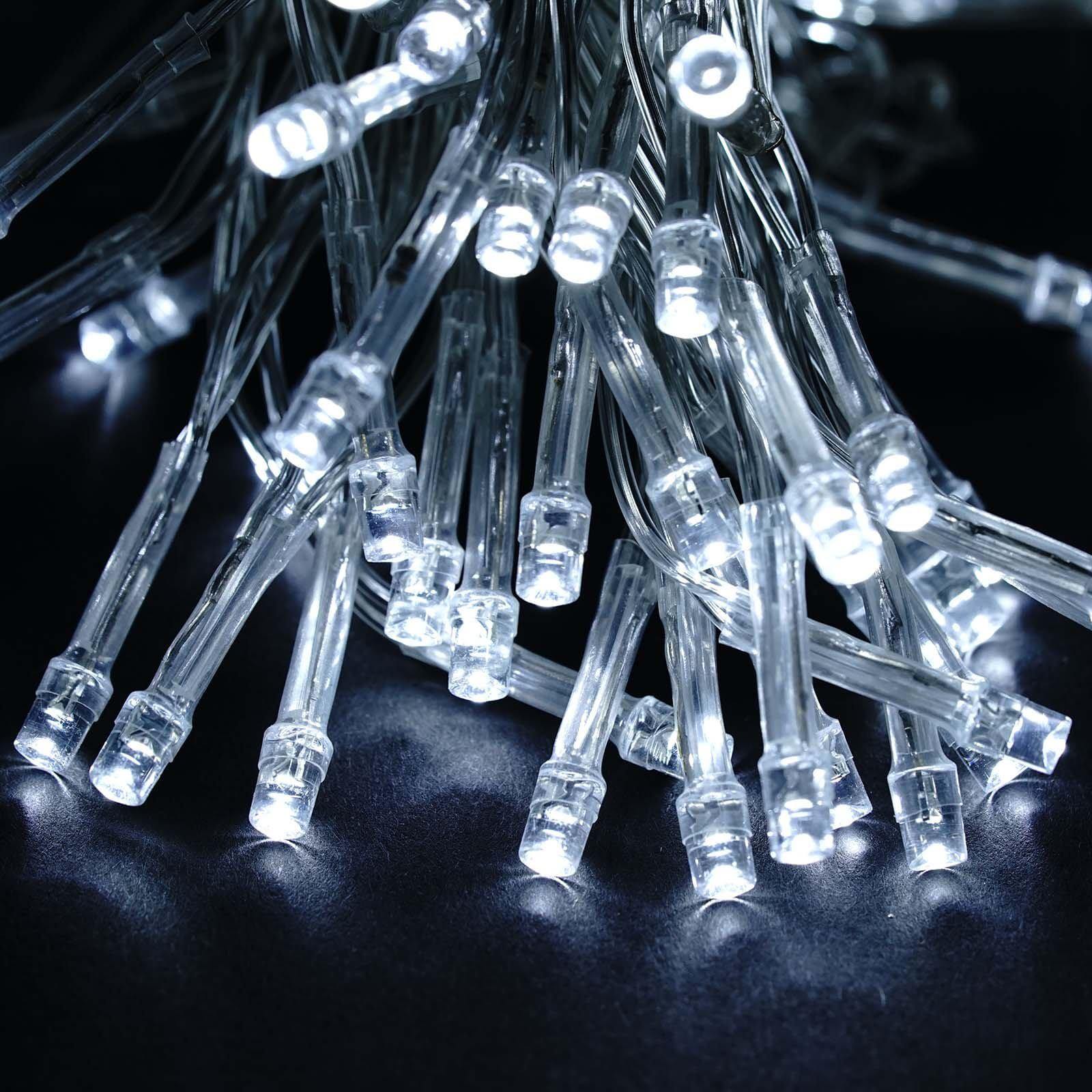 20ftx10ft White 600 LED Fish Net Lights, Fairy String Lights With 8 Modes