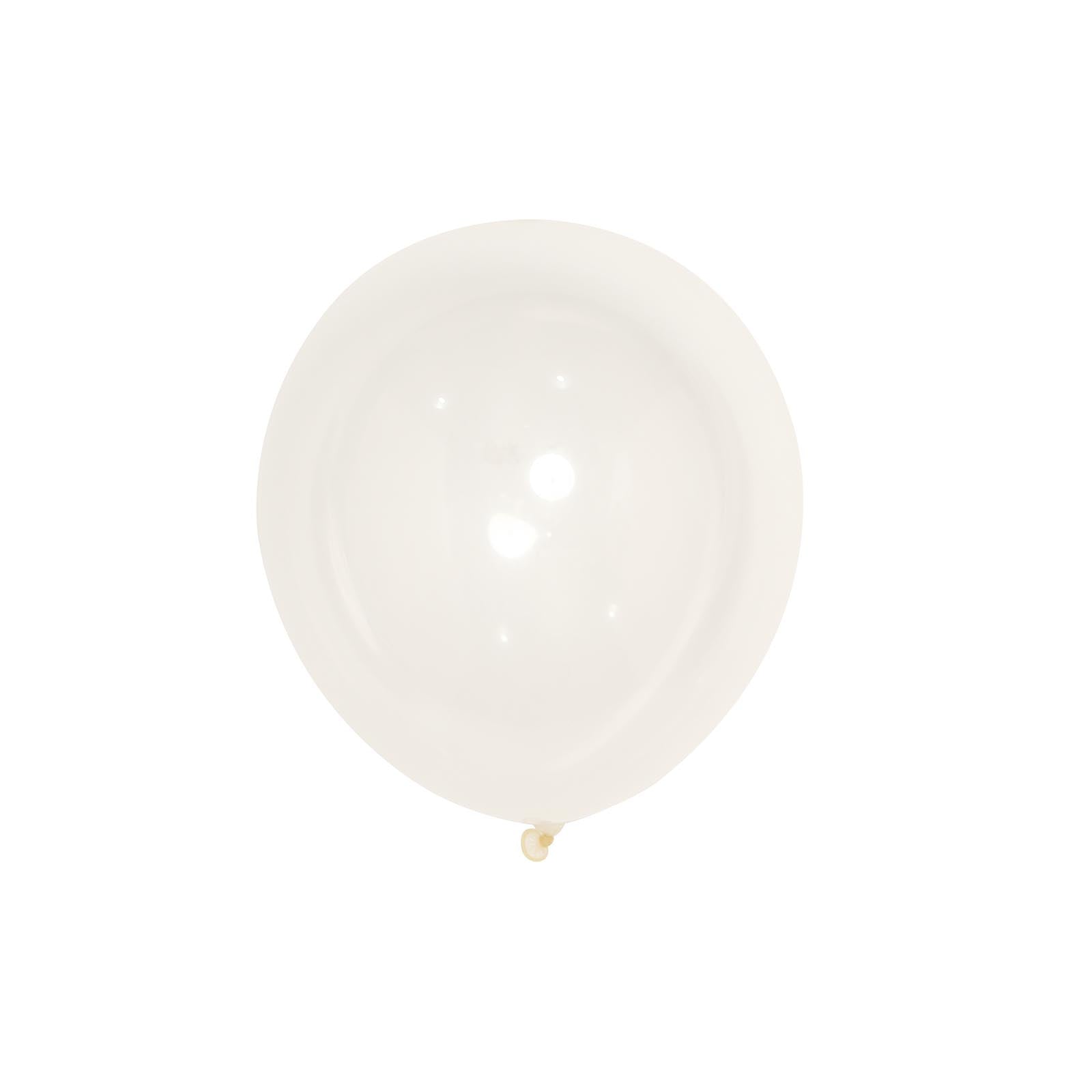 25 Pack 12" Shiny Pearl Clear Latex Helium, Air or Water Balloons