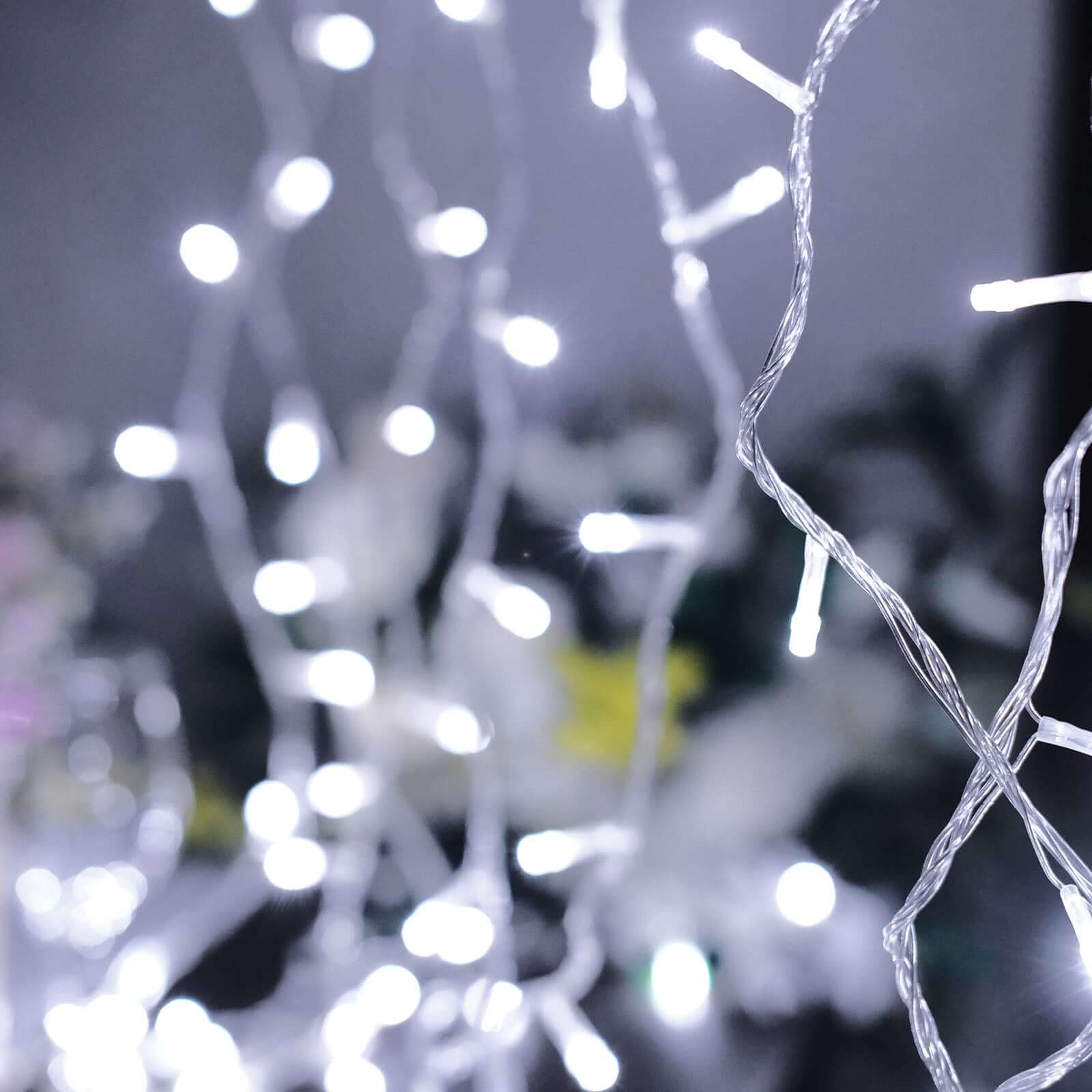 30ft Cool White 100 LED Connectable String Lights, 120V Fairy Lights