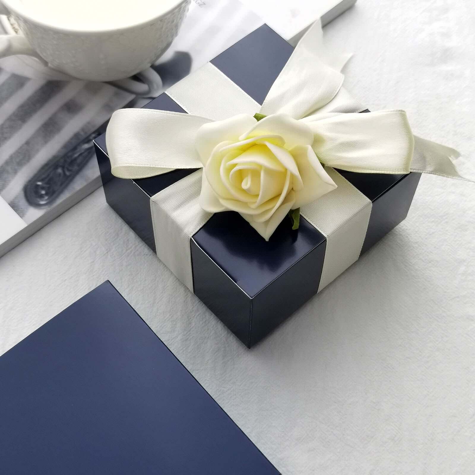 100 Pack 4"x4"x2" Navy Blue Cake Cupcake Party Favor Gift Boxes, DIY