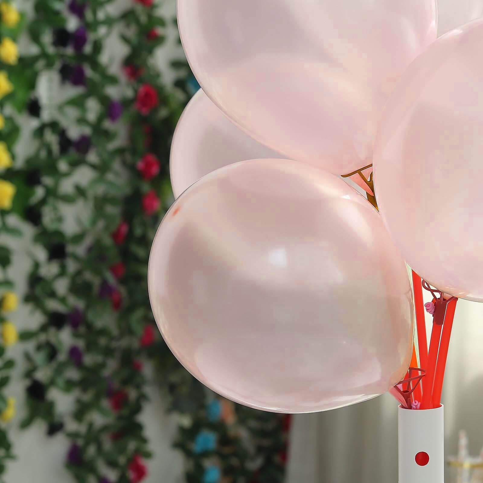 25 Pack 12" Shiny Pearl Blush Latex Helium, Air or Water Balloons
