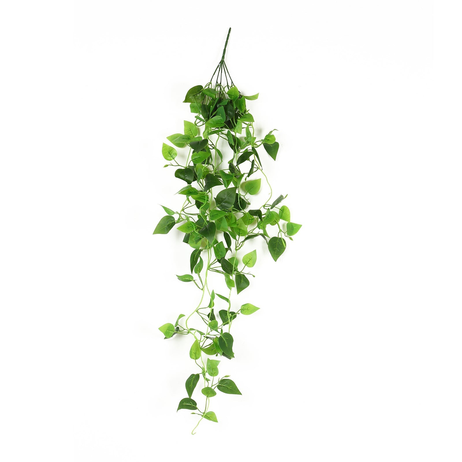 46" Green Artificial Eucalyptus Leaf Vines Ceiling Canopy, Round Draping Ivy Leaves Hanging Flower Chandelier With Interchangeable Branches
