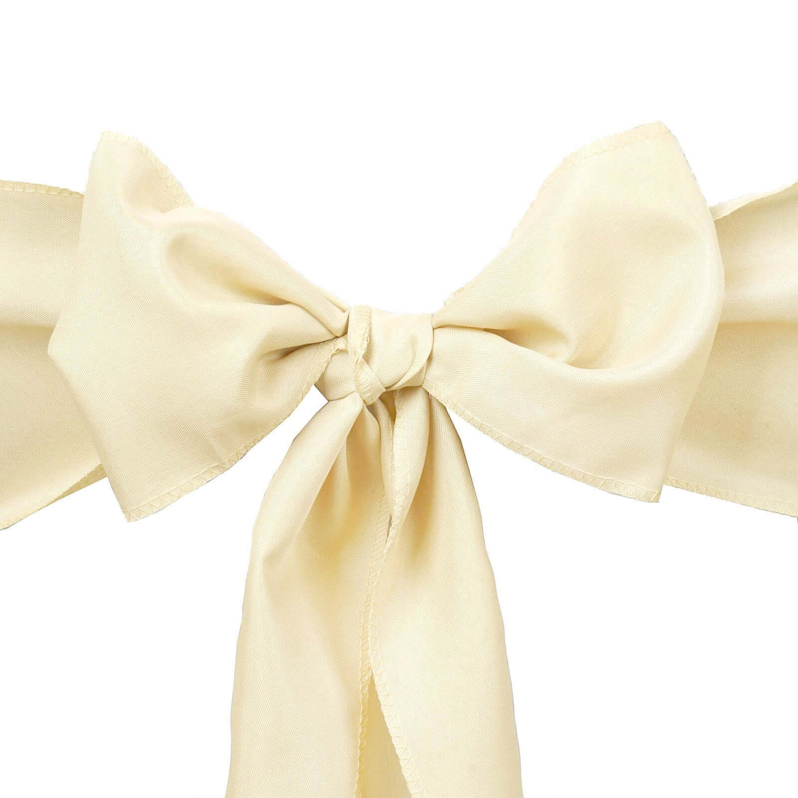 5 Pack Polyester Chair Sashes Beige 6"x108"
