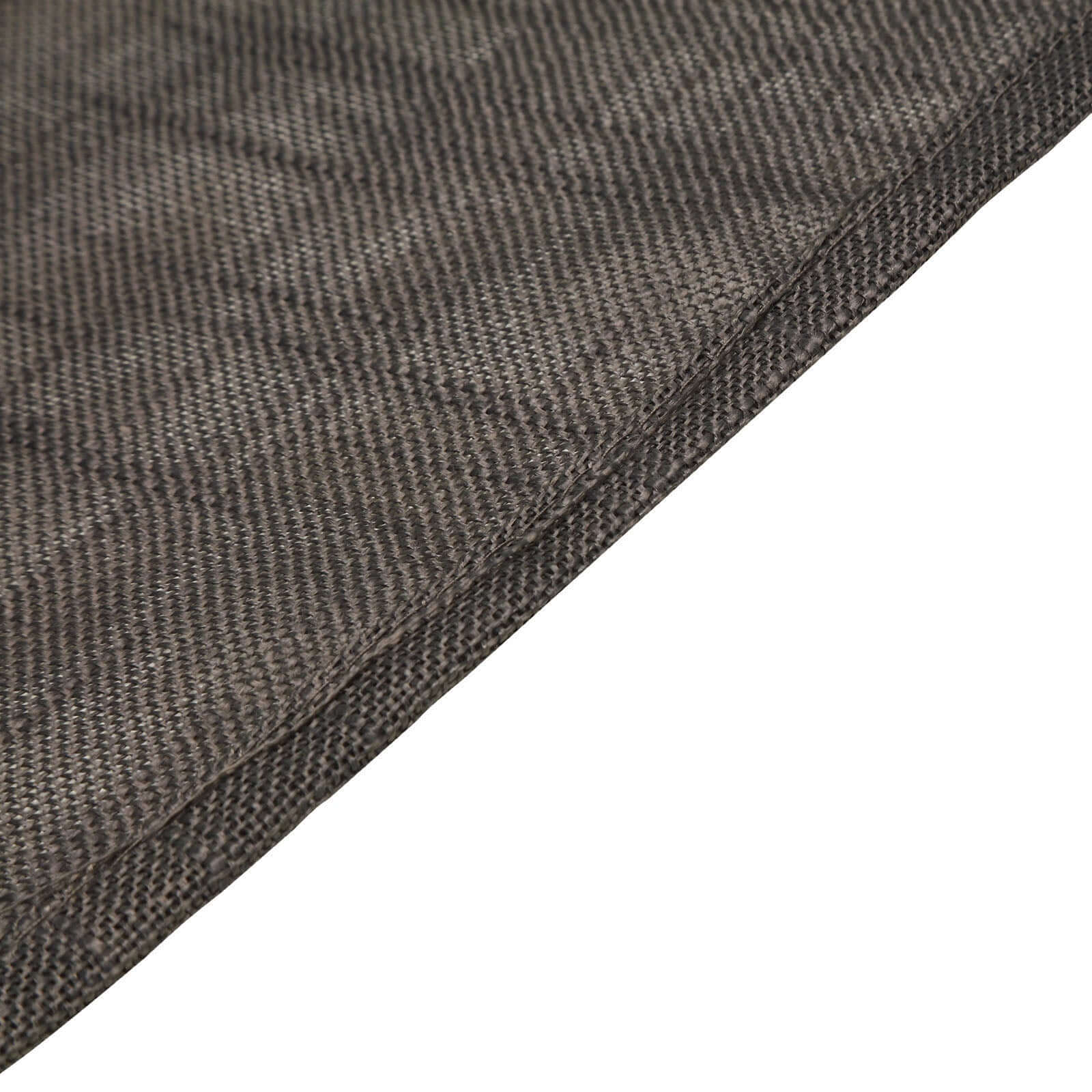 5 Pack Linen Chair Sashes 6"x108" Slubby Textured Charcoal Gray - Durable Wrinkle-Resistant Decor