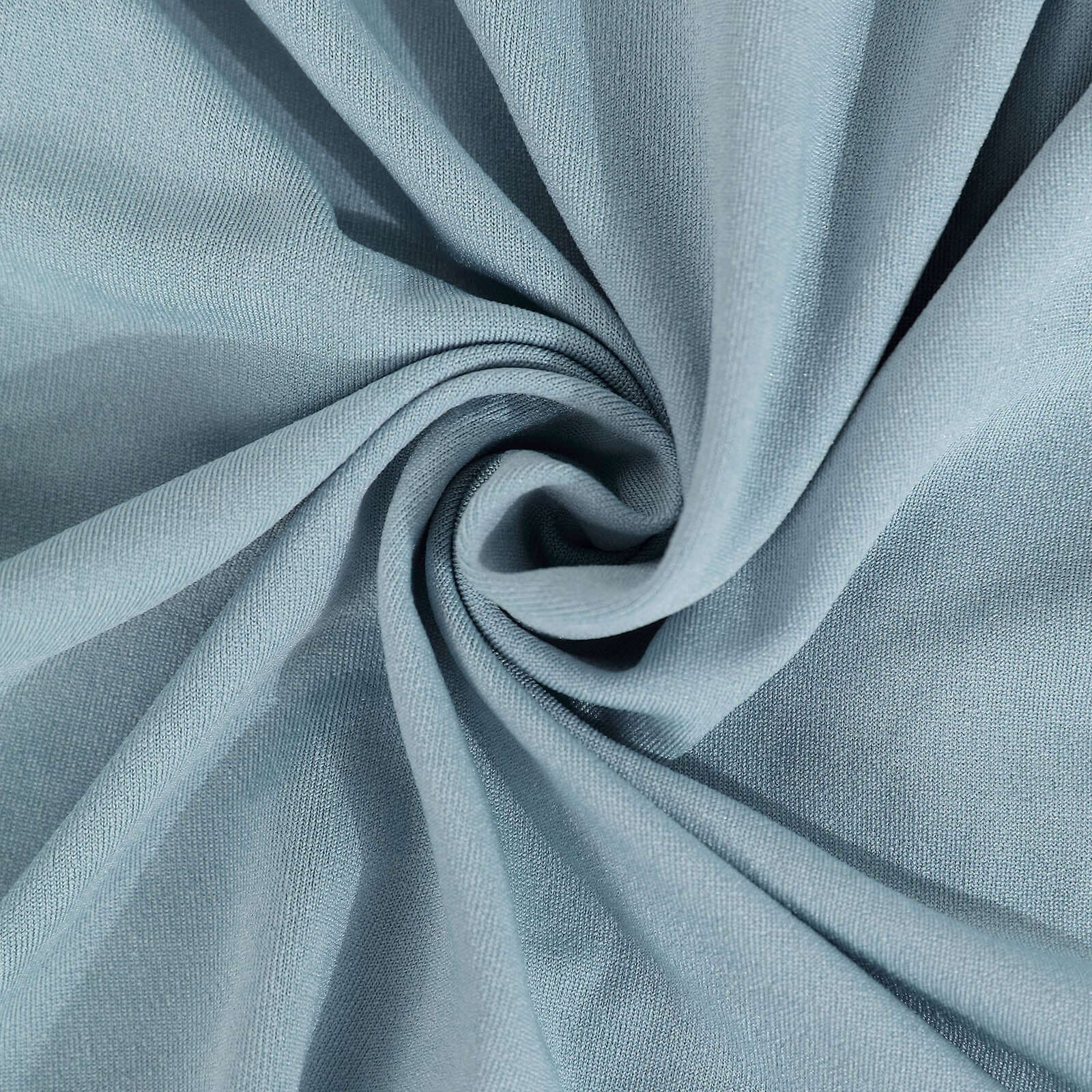 Spandex 24"-32" Round Cocktail Table Cover Dusty Blue - Easy to Maintain Stretch Fitted Highboy Tablecloth