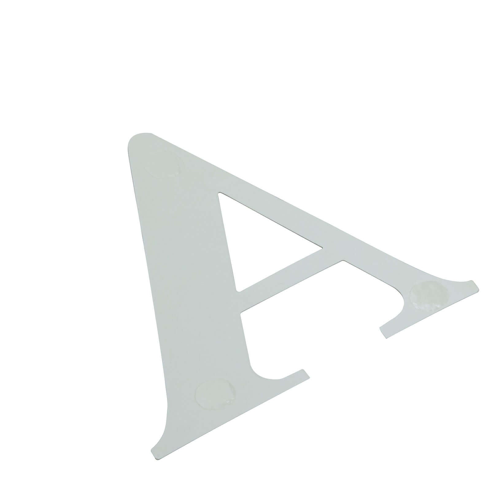 4 Pack 5" Iridescent Alphabet Stickers Banner, Customizable Stick on Letters - C