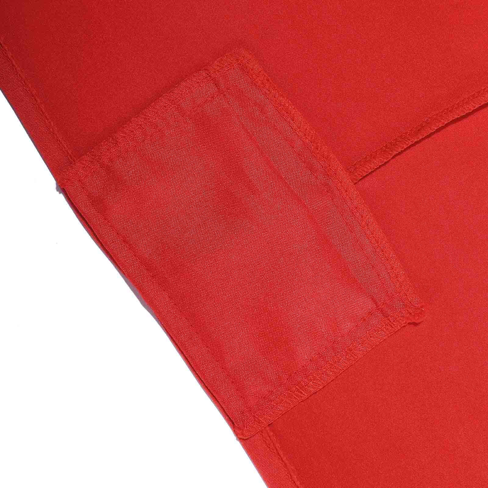 Stretch Spandex 96"x30" Rectangle Table Cover Red - Durable Form-Fitting Tablecloth