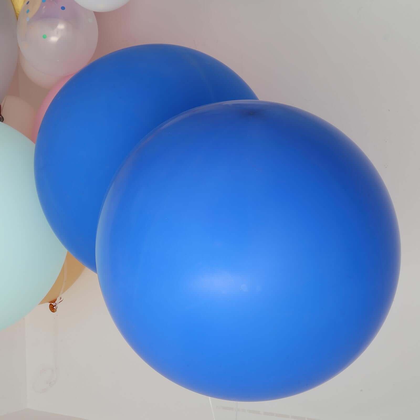 2 Pack 32" Large Balloons Helium or Air Latex Balloons Royal Blue