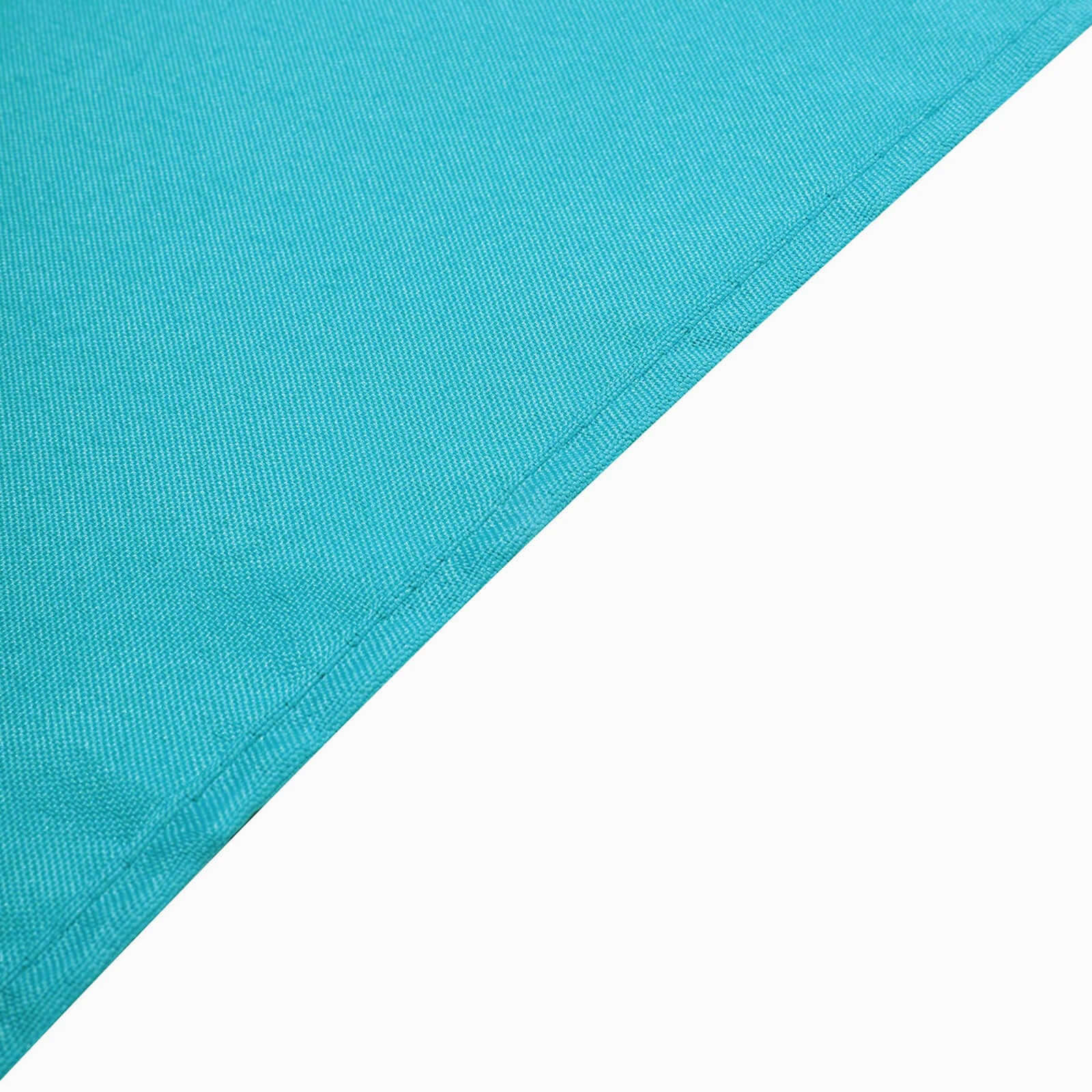 Polyester Square 90"x90" Tablecloth Turquoise - Wrinkle-Resistant & Durable Table Cover