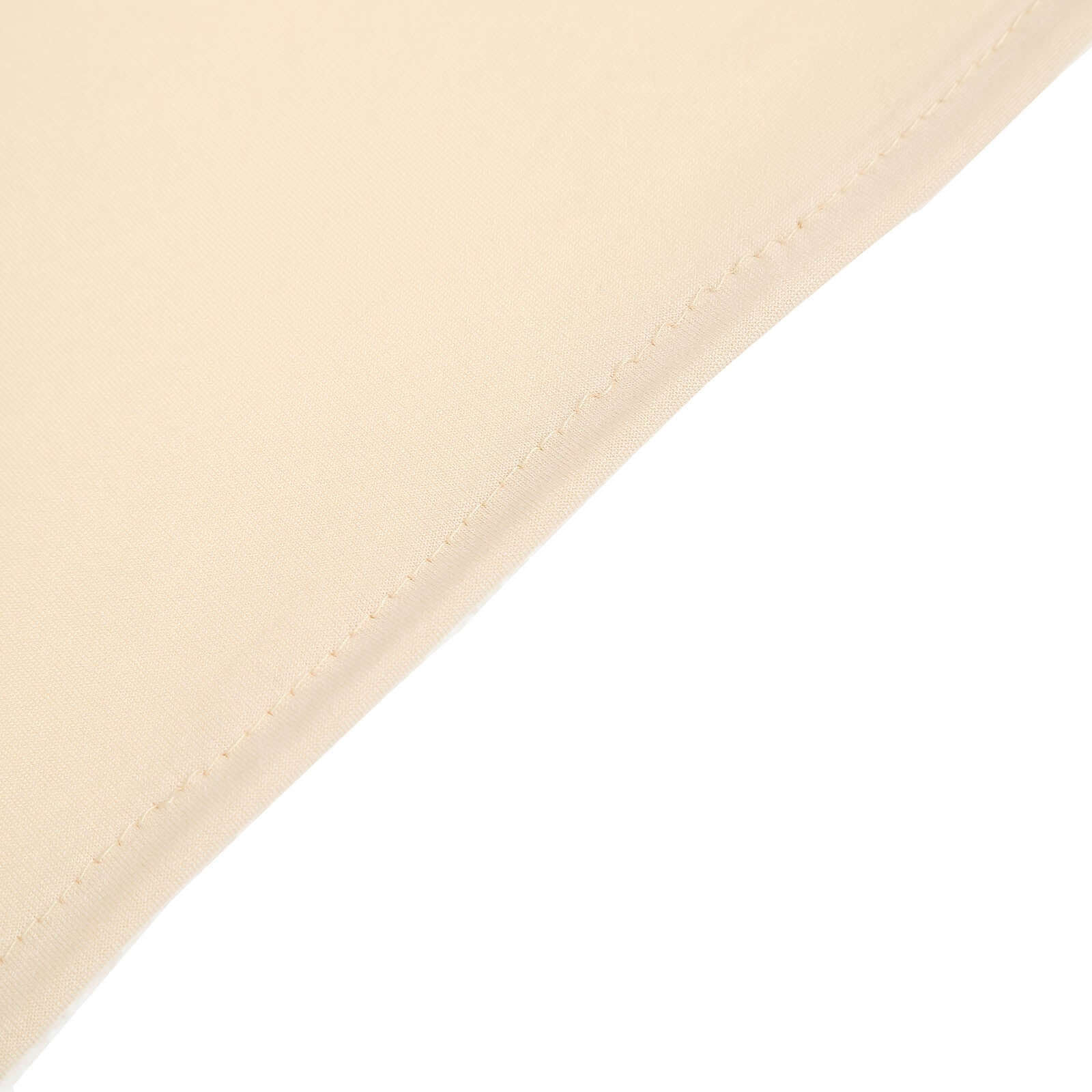 7ft Matte Beige Spandex Half Moon Chiara Backdrop Stand Cover, Custom Fitted Wedding Arch Cover