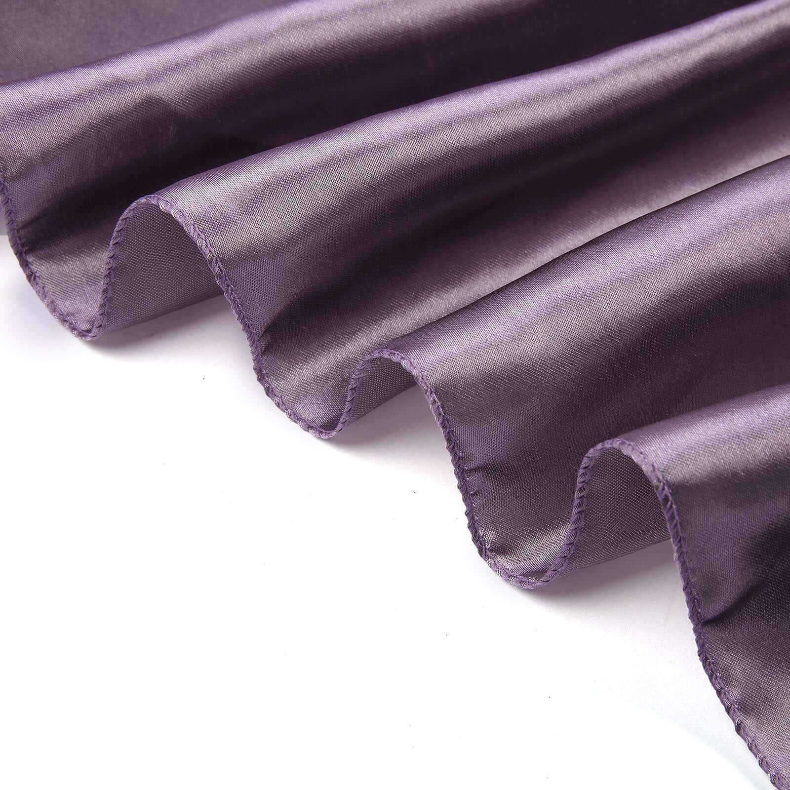 Satin Rectangular 60"x102" Tablecloth Violet Amethyst - Smooth and Lustrous Table Cover