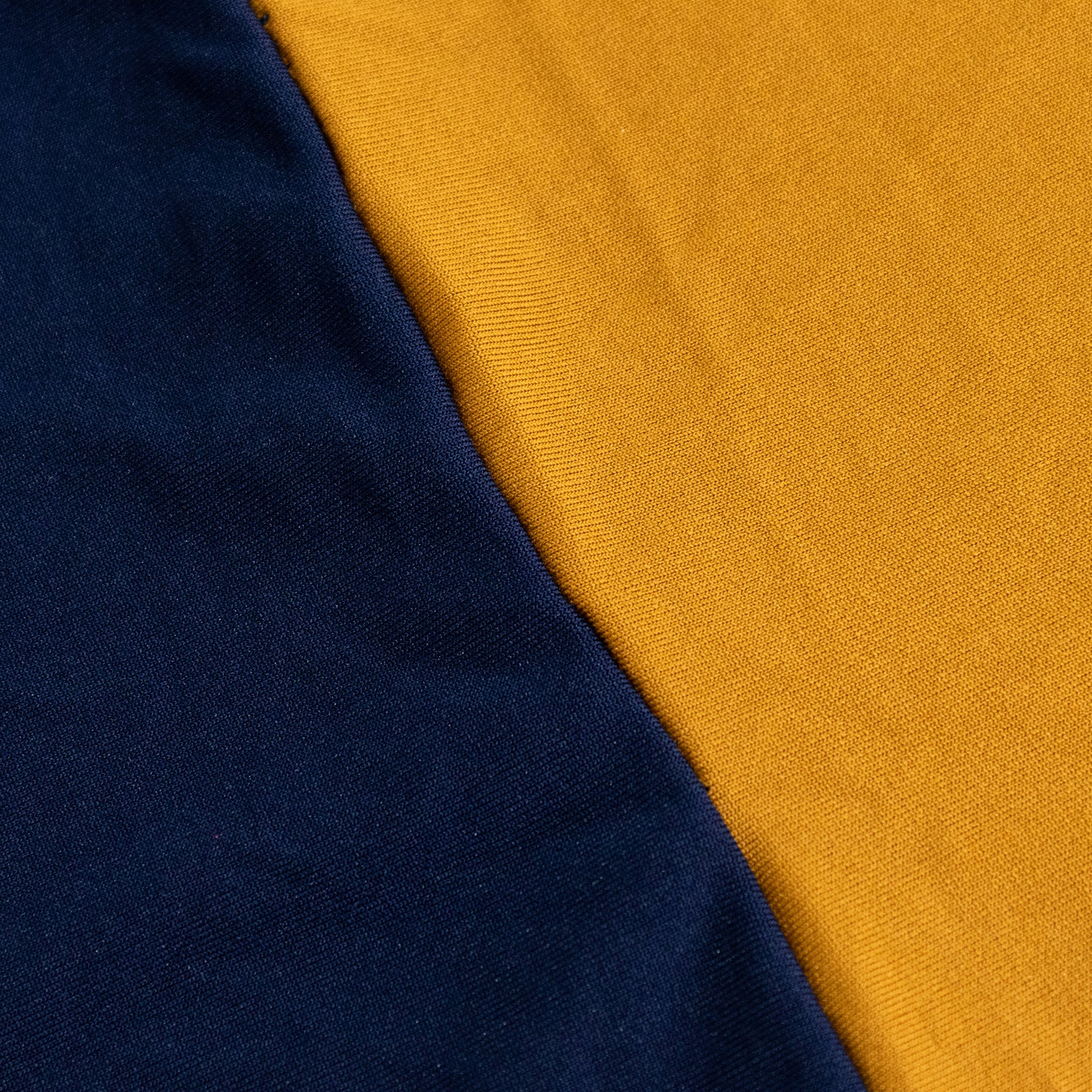 Stretch Spandex 72"x30" Rectangle Table Cover Navy Blue/Gold Cross Over Design - Two-Piece Fitted Tablecloth with Elastic Foot Pockets