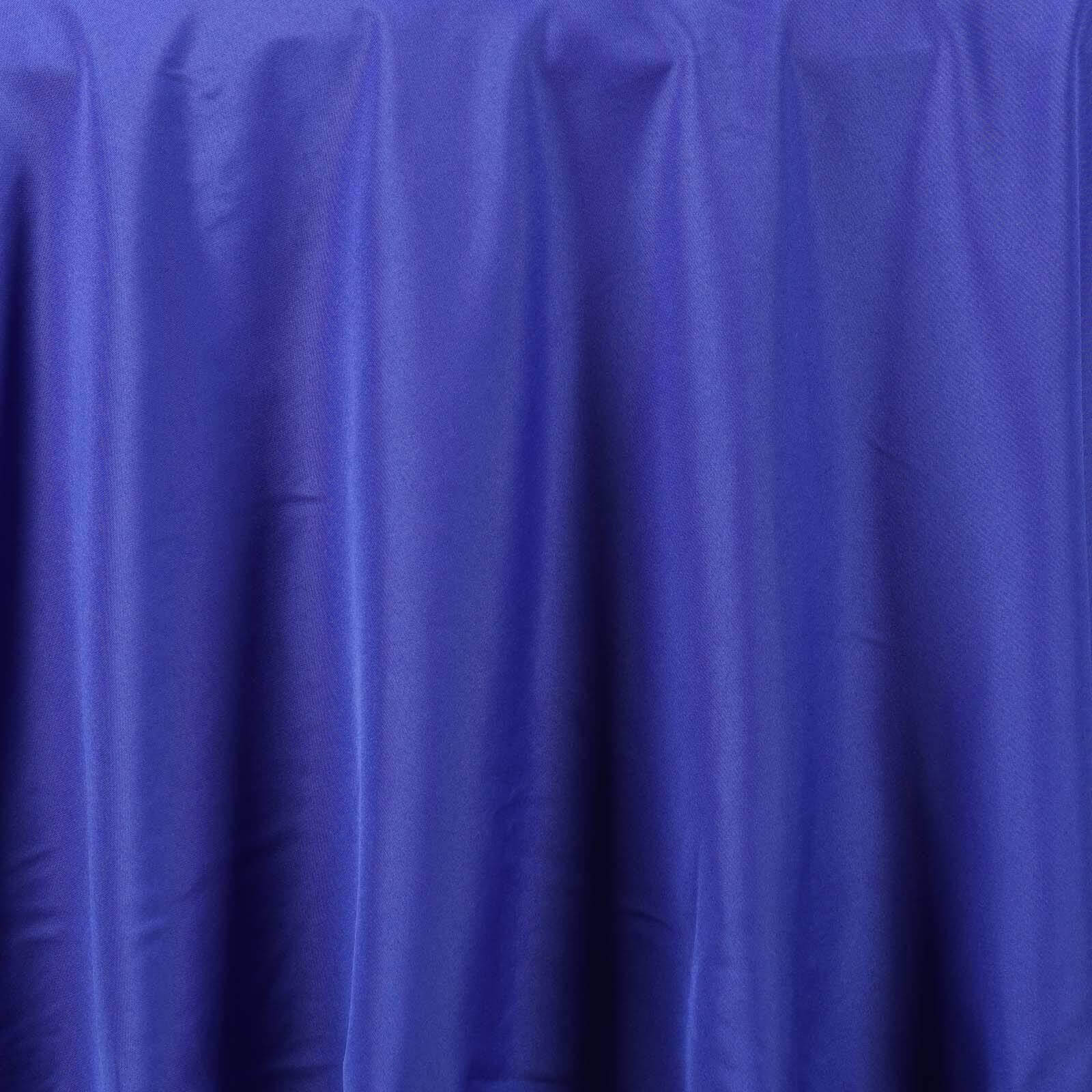 Polyester 108" Round Tablecloth Royal Blue - Wrinkle-Resistant Table Cover