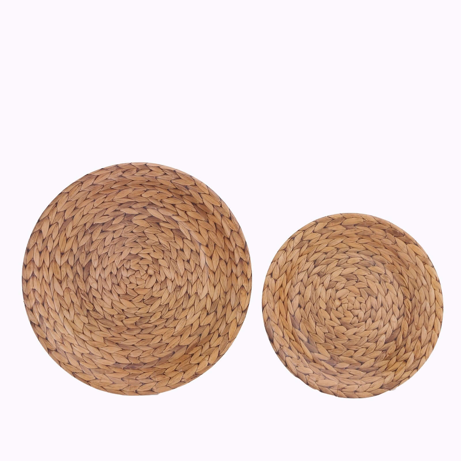25-Pack Paper 9" Round Dinner Plates Natural with Woven Rattan Print - Rustic Farmhouse Disposable 300GSM Party Plates for Country Chic Celebrations
