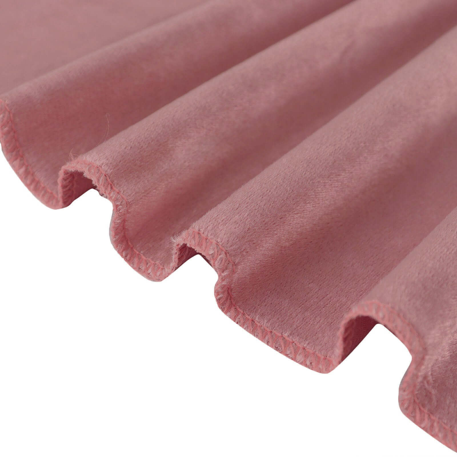 Velvet 72"x72" Table Overlay Square Tablecloth Dusty Rose - Premium Soft Finish Table Topper