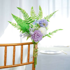 2 Stems 19" Green Artificial Boston Fern Leaf Plant Indoor Faux Spray