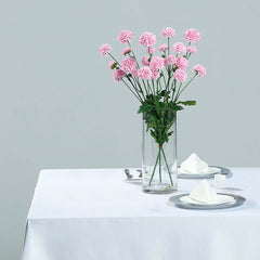 2 Bushes 33" Blush Artificial Mums Spray, Faux Chrysanthemum Flower Bouquet
