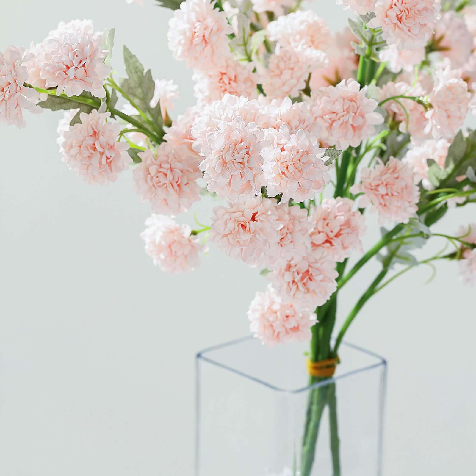 2 Bushes 33" Blush Artificial Chrysanthemum Mum Flower Bouquets