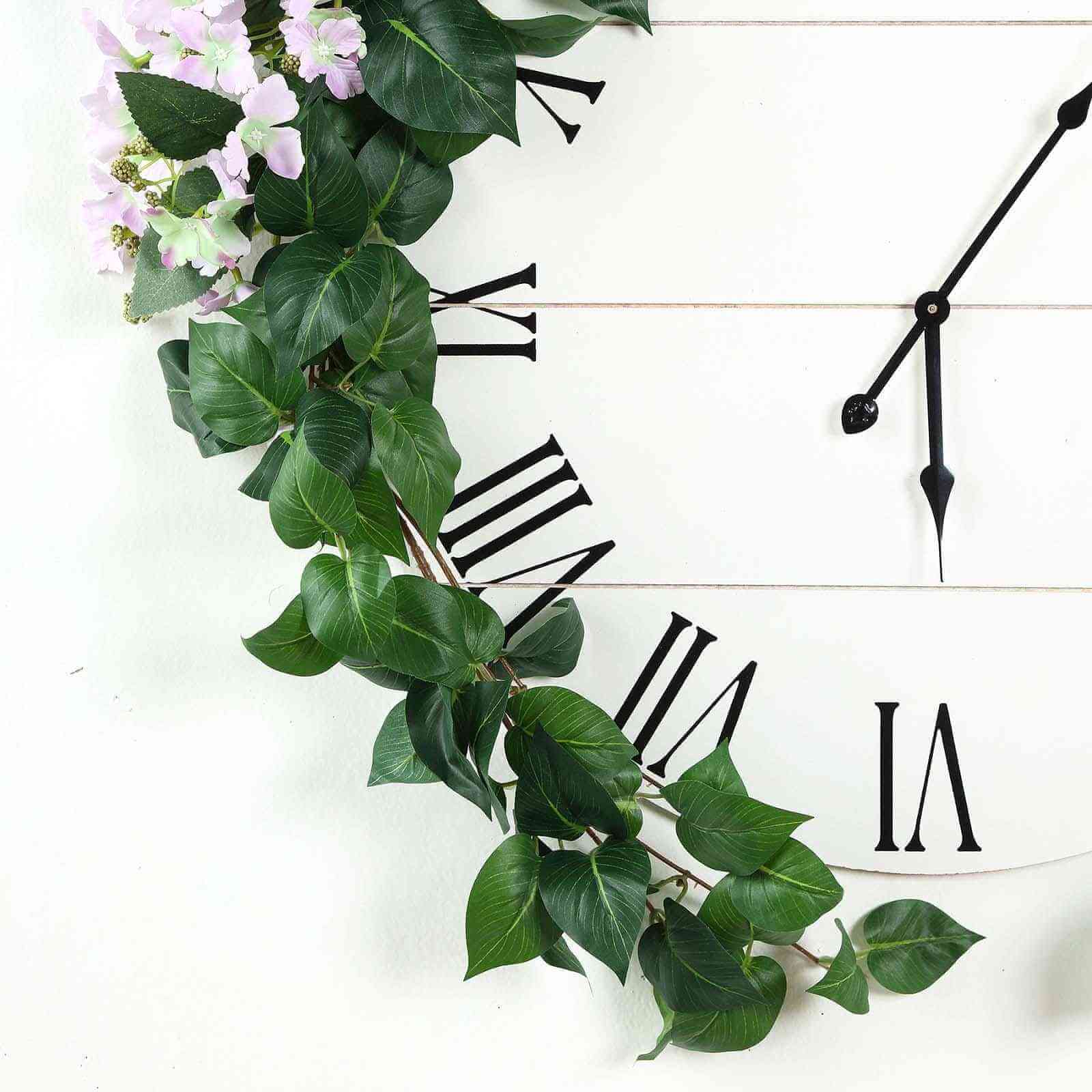 5ft Green Real Touch Artificial Poplar Leaf Garland, Flexible Vine