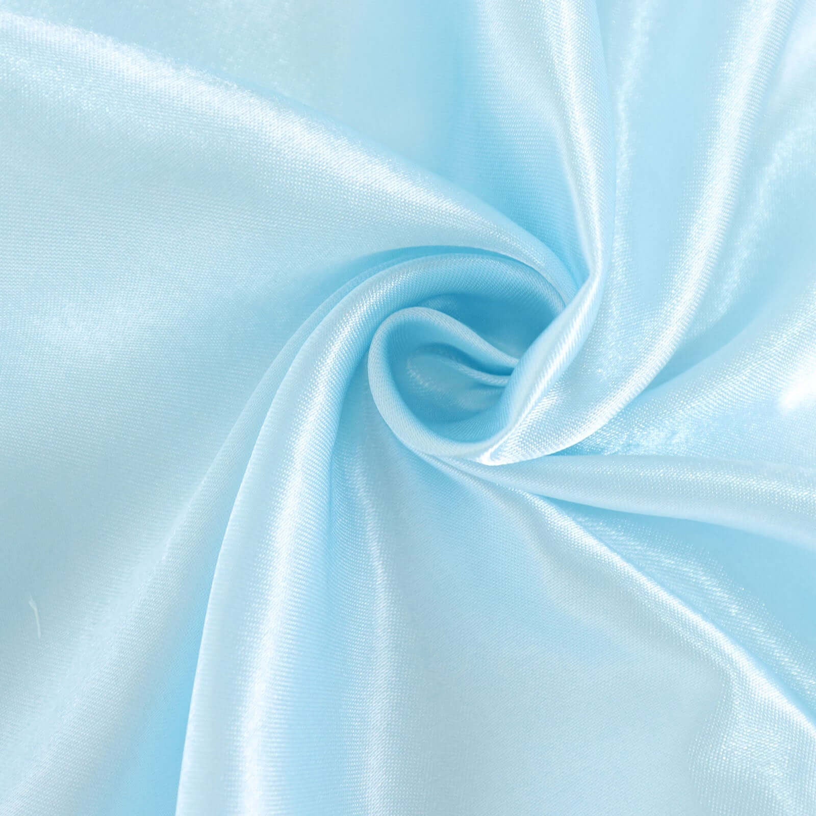 Satin Rectangular 90"x156" Tablecloth Light Blue - Seamless Table Cover