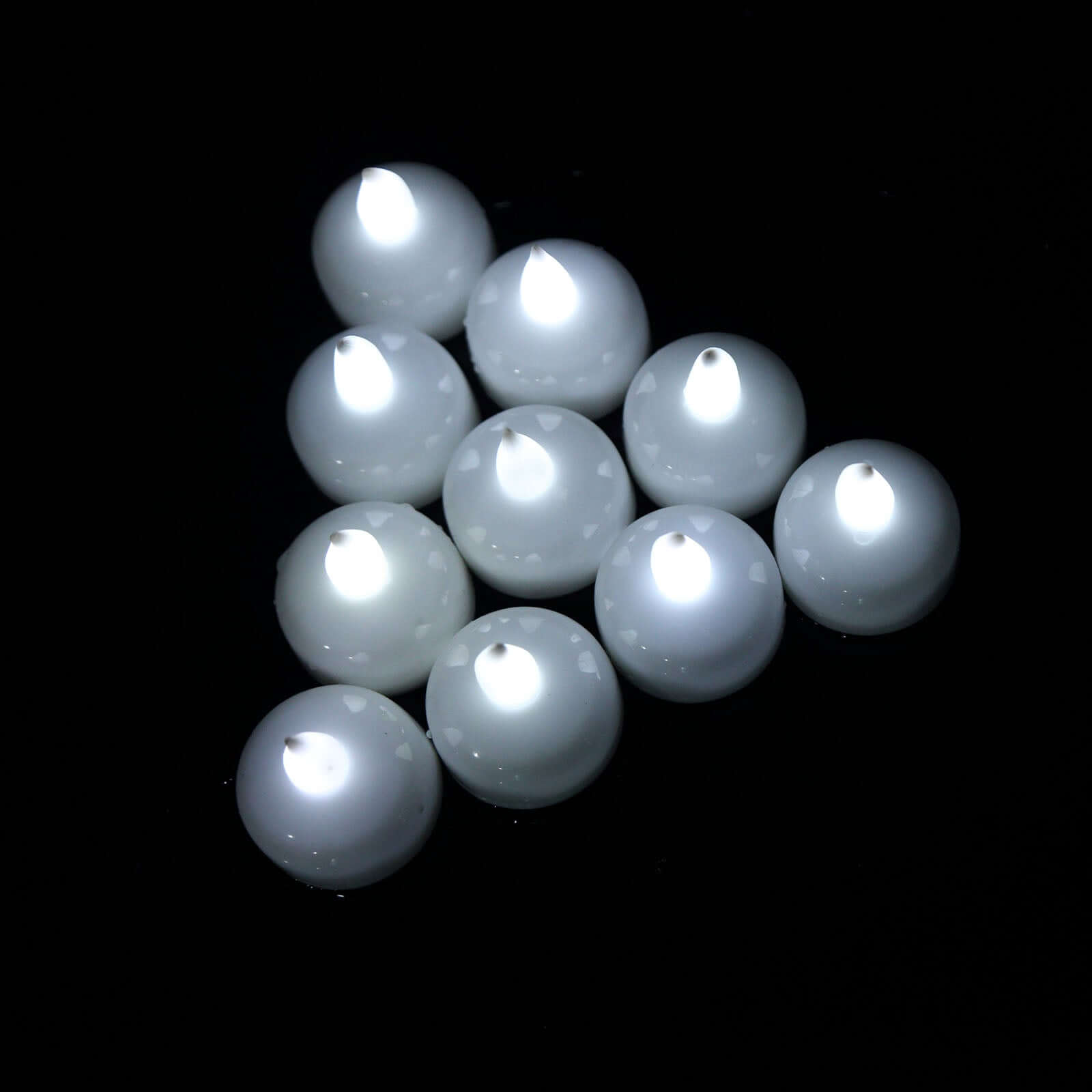 12-Pack Tealight Candles Flameless Design White - Waterproof Floating LED Lighting