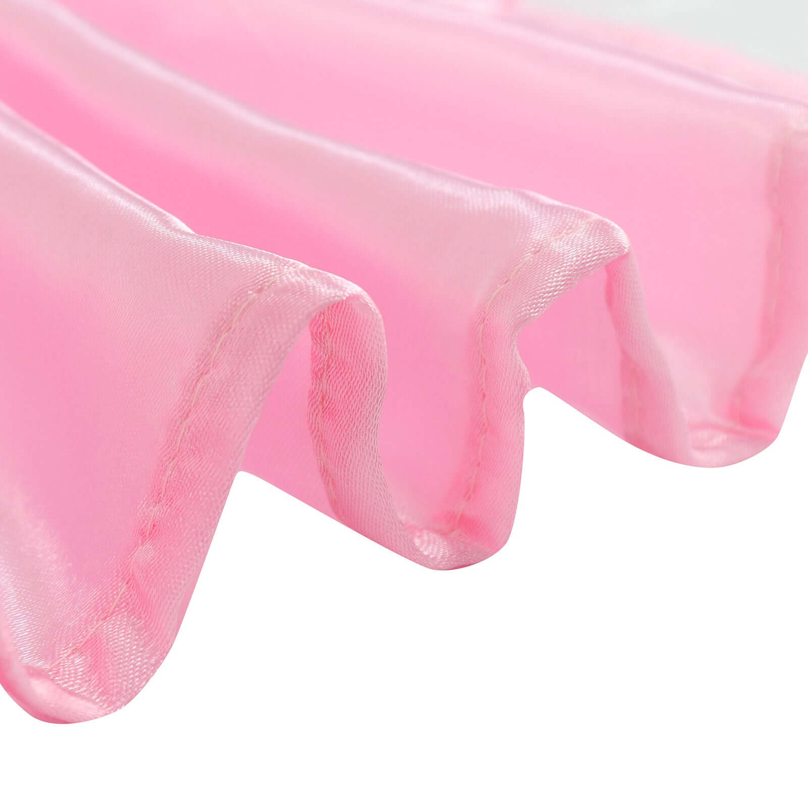 Satin Rectangular 60"x102" Tablecloth Pink - Smooth and Lustrous Table Cover
