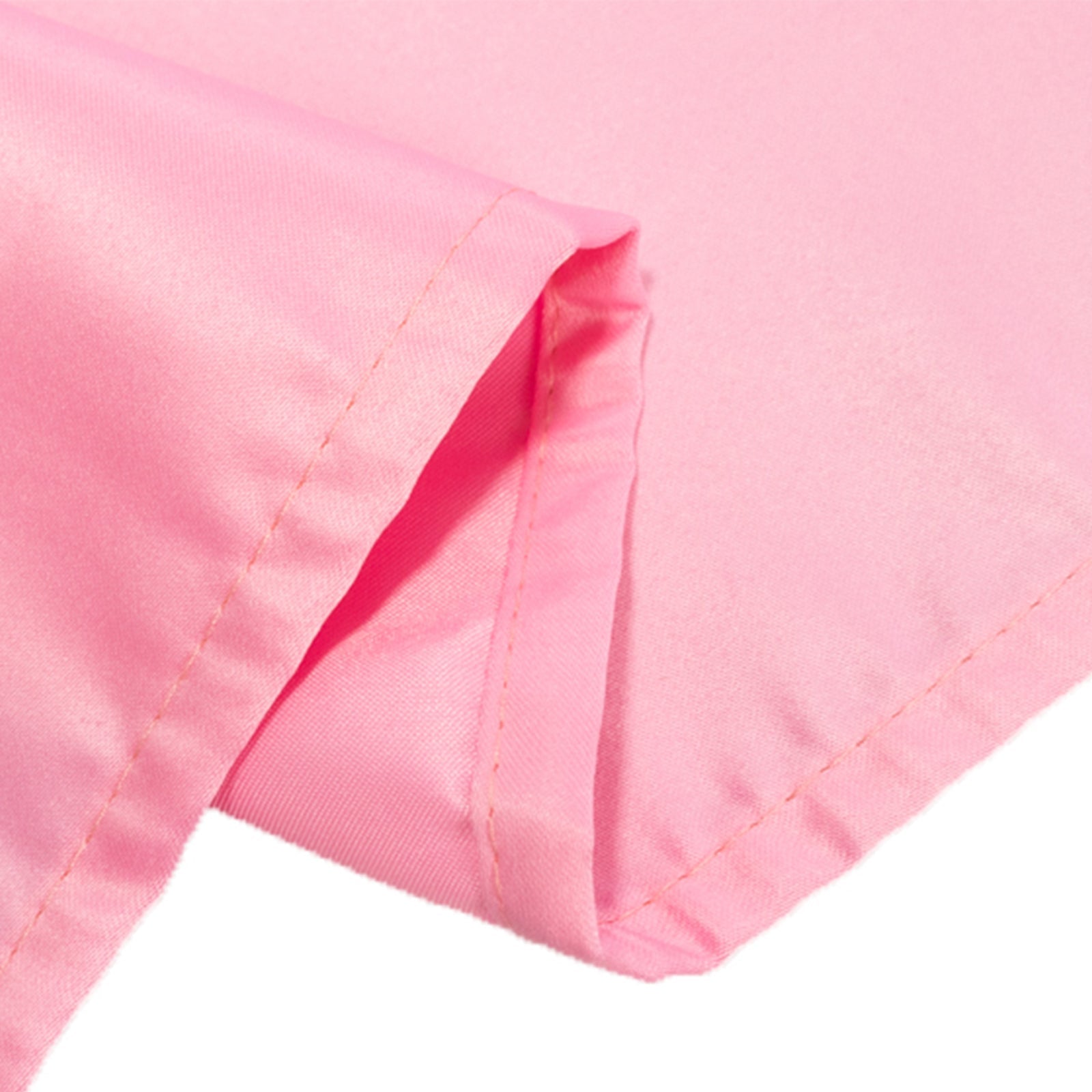 Lamour Satin 60"x102" Rectangle Tablecloth Pink - Durable & Silky Soft Feel Table Cover