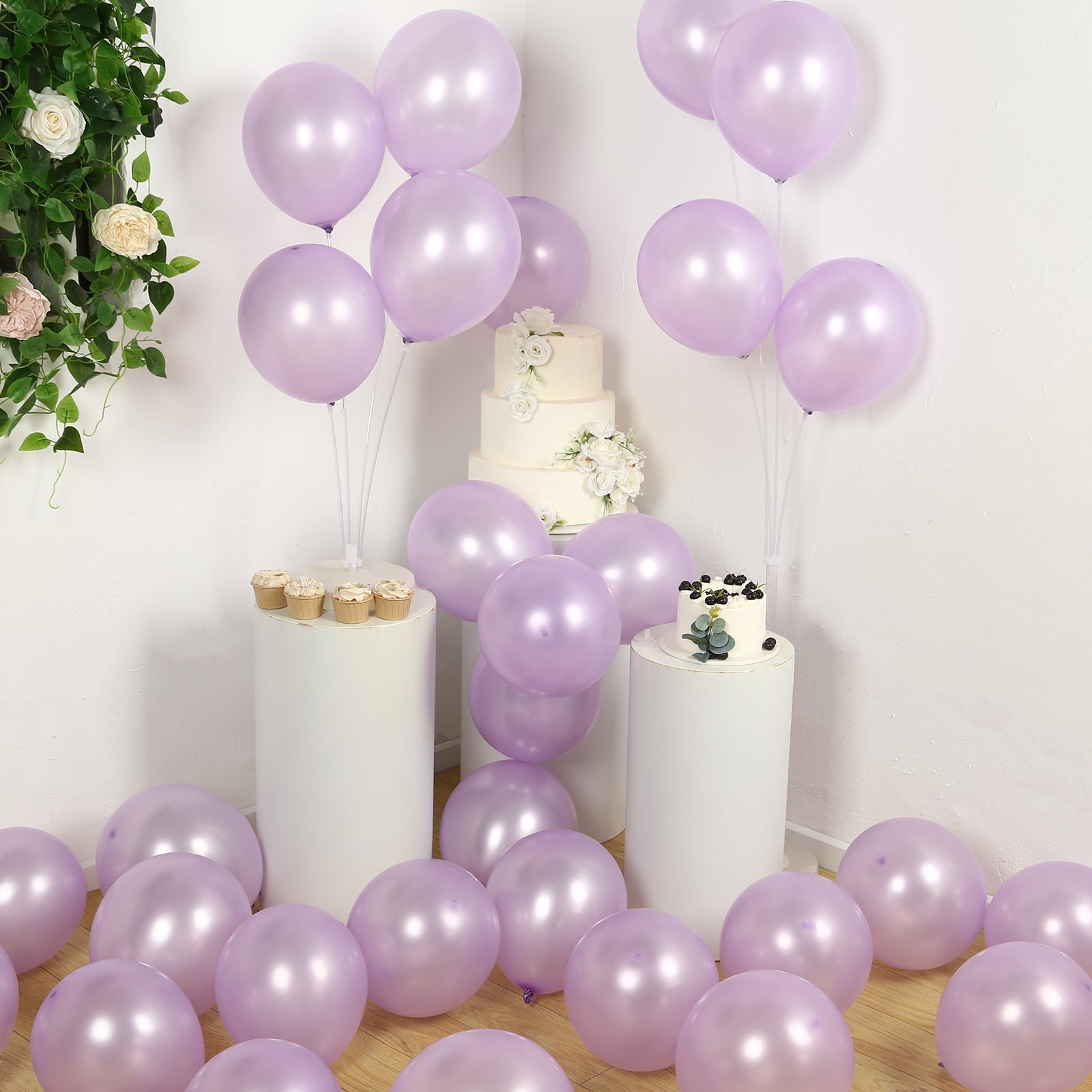 50 Pack Purple Biodegradable Balloons, 12" Thickened Extra Strong Eco-friendly Latex Helium Party Balloons