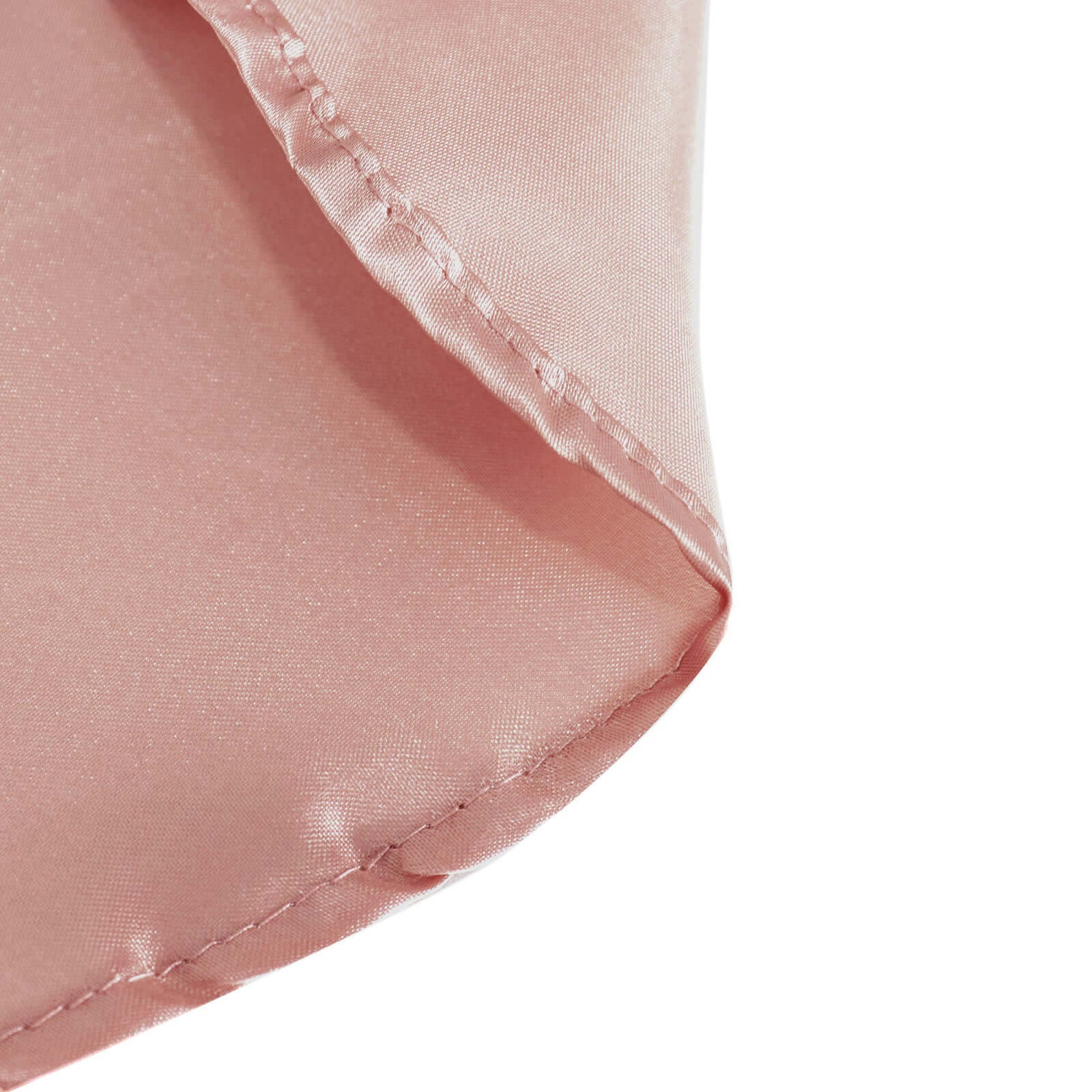 Satin 90" Round Tablecloth Dusty Rose - Smooth and Lustrous Table Cover