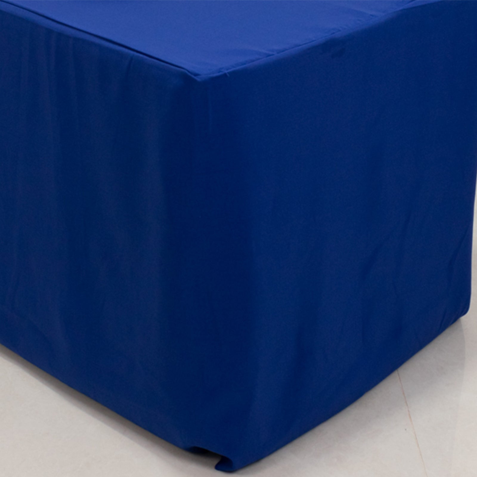 Premium Polyester 6ft Rectangle Tablecloth Royal Blue Durable Fitted 220GSM Table Cover