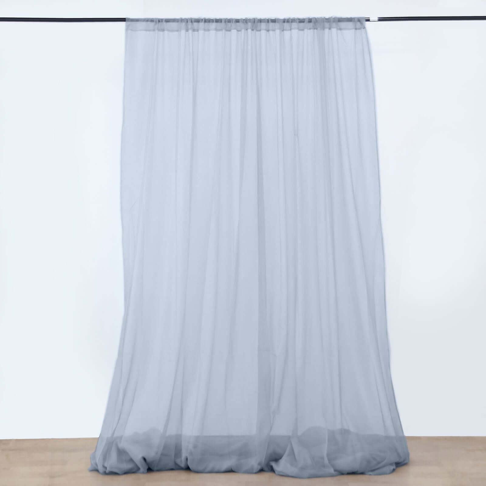 10ftx30ft Dusty Blue Sheer Ceiling Drape Curtain Panels Durable Flame Resistant Fabric