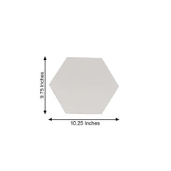 12 Pack Hexagon Acrylic Mirror Wall Stickers, 10" Removable Wall Decals For Home Decor