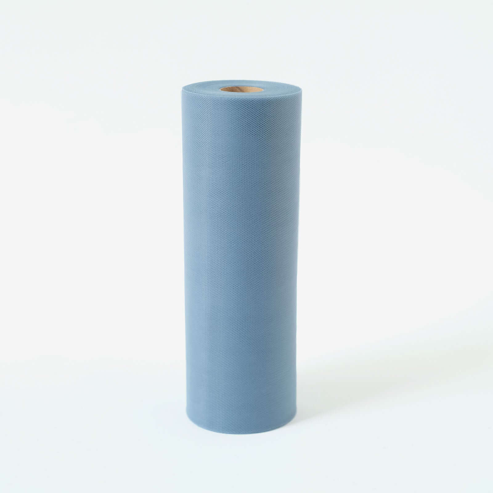 12"x100 Yards Dusty Blue Tulle Fabric Bolt, Sheer Fabric Spool Roll For Crafts
