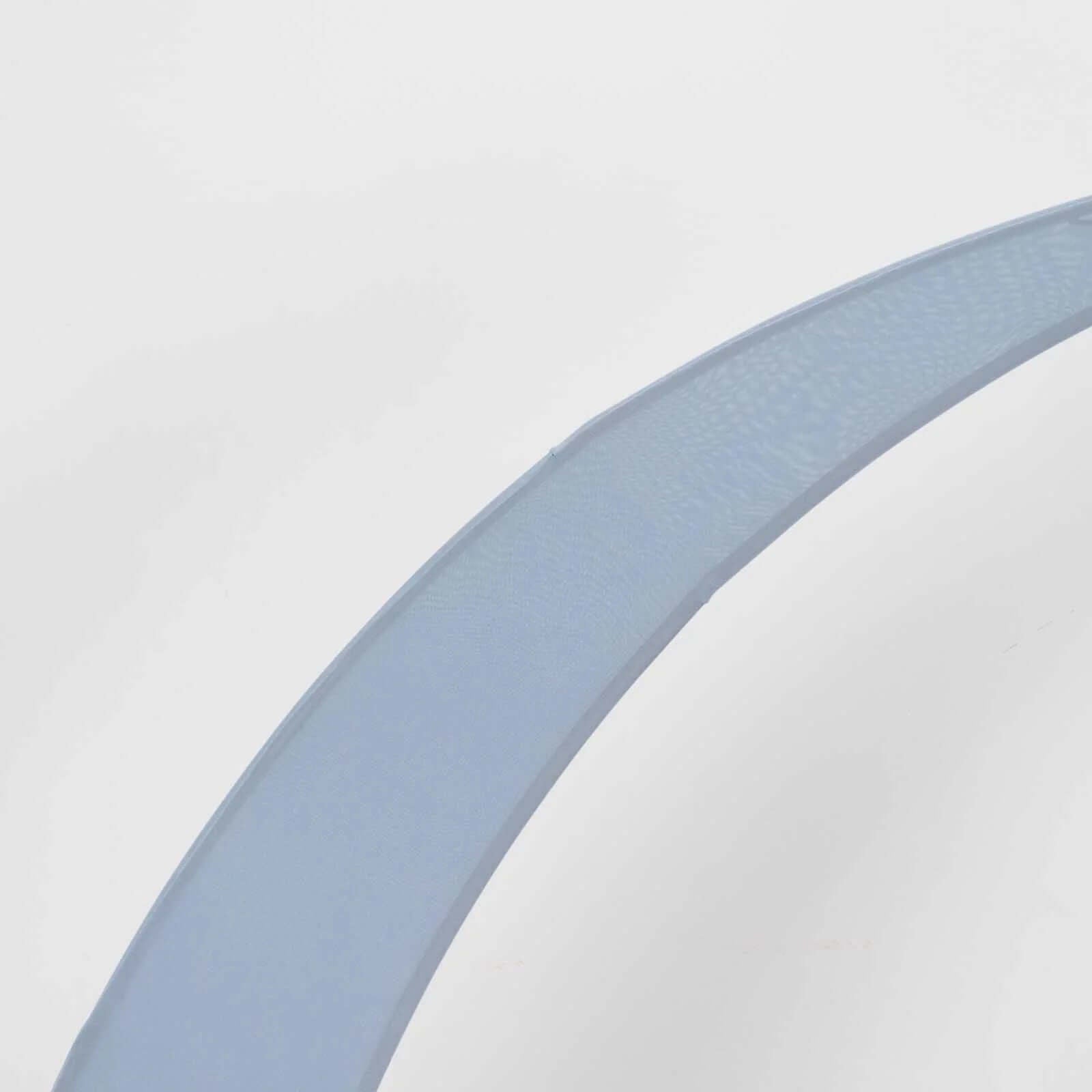 Set of 2 Dusty Blue Spandex Half Crescent Moon Backdrop Stand Covers, Custom Fitted Wedding Arch Cover for Curved Arbor Flower Balloon Frame