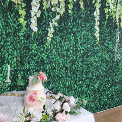 8ftx8ft Greenery Grass and Vines Print Vinyl Photo Shoot Backdrop