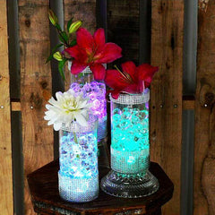 4-Pack LED Disc Lights Flower Shaped Design Warm White - Remote Operated DIY Lighting 3"