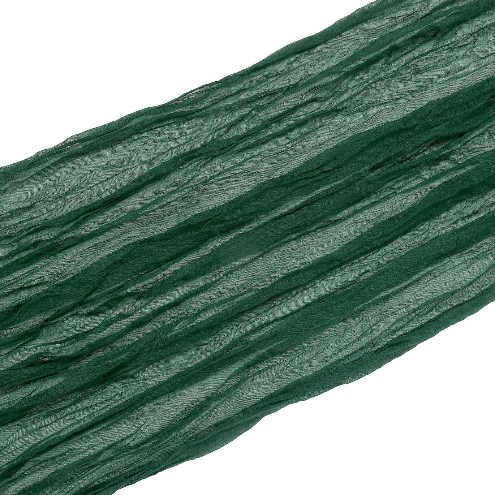 20ft Hunter Emerald Green Gauze Cheesecloth Fabric Wedding Arch Drapery, Window Scarf Valance, Boho Decor Arbor Curtain Panel