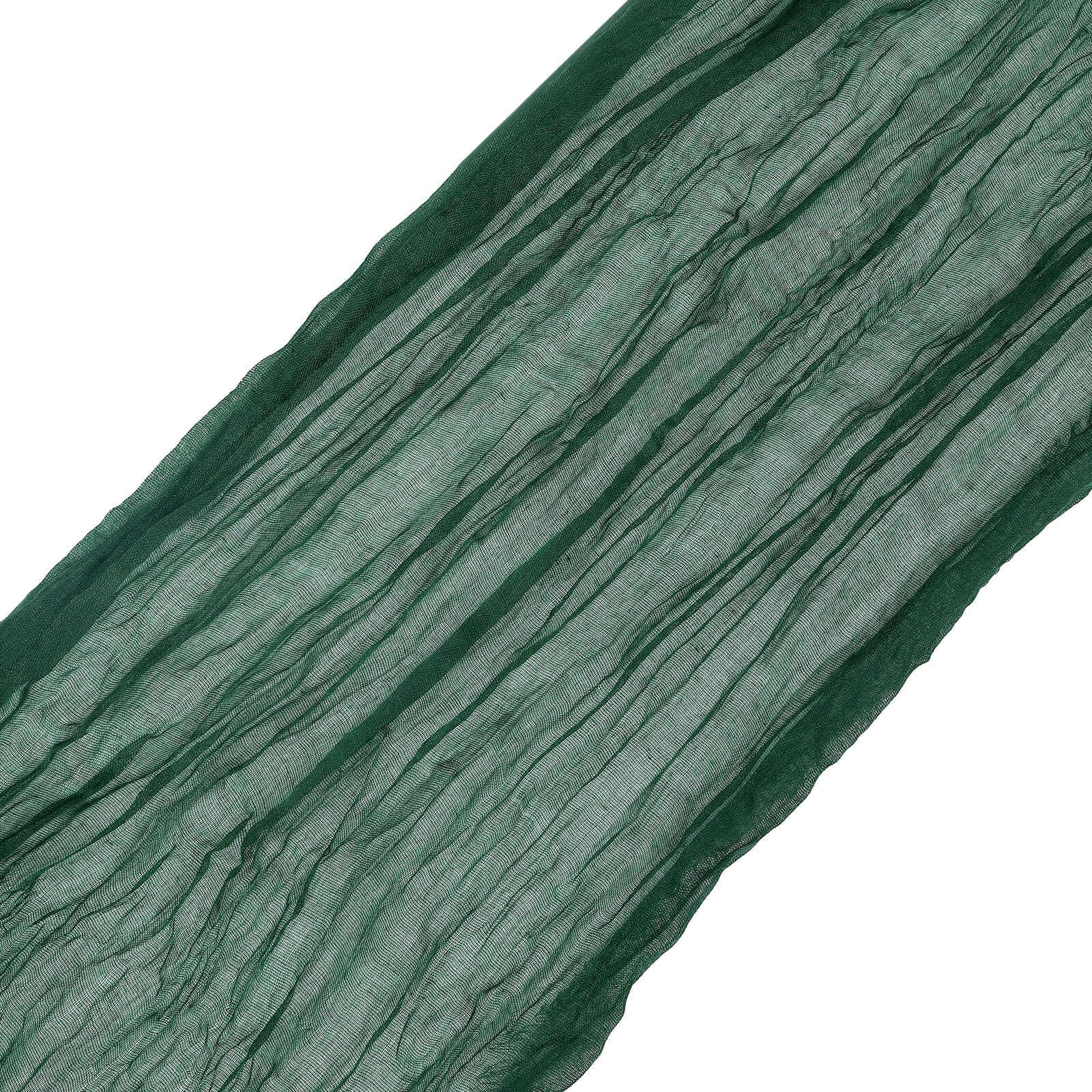 5 Pack Cheesecloth Gauze 16"x88" Chair Sashes Hunter Emerald Green - Boho Chair Decorations