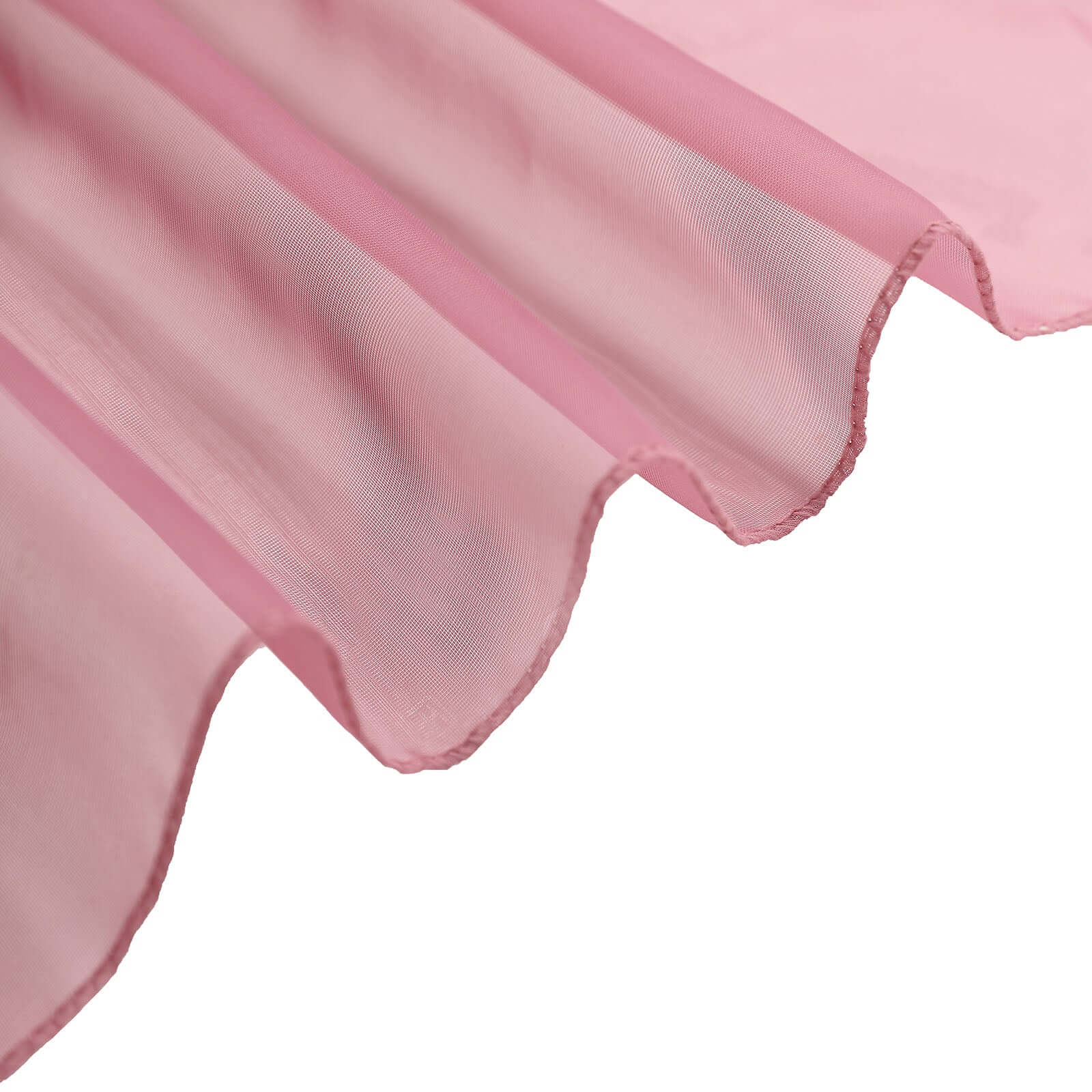 18ft Mauve Cinnamon Rose Sheer Organza Wedding Arch Drapery Fabric, Window Scarf Valance