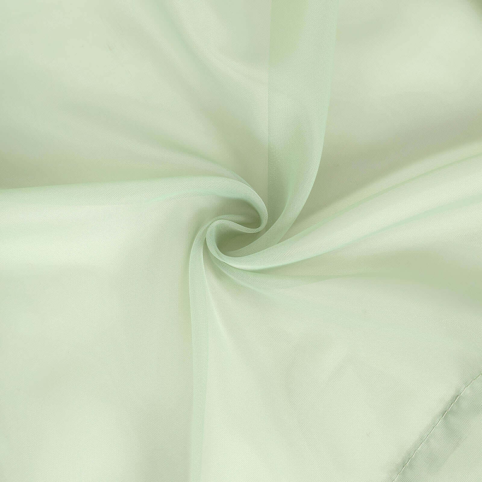 2 Pack Sage Green Sheer Chiffon Event Curtain Drapes, Durable Flame Resistant Premium Organza Backdrop Event Panels With Rod Pockets - 10ftx10ft