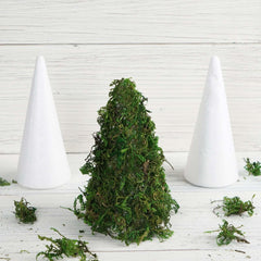 24 Pack 6" White Styrofoam Cone, Foam Cone For DIY Crafts