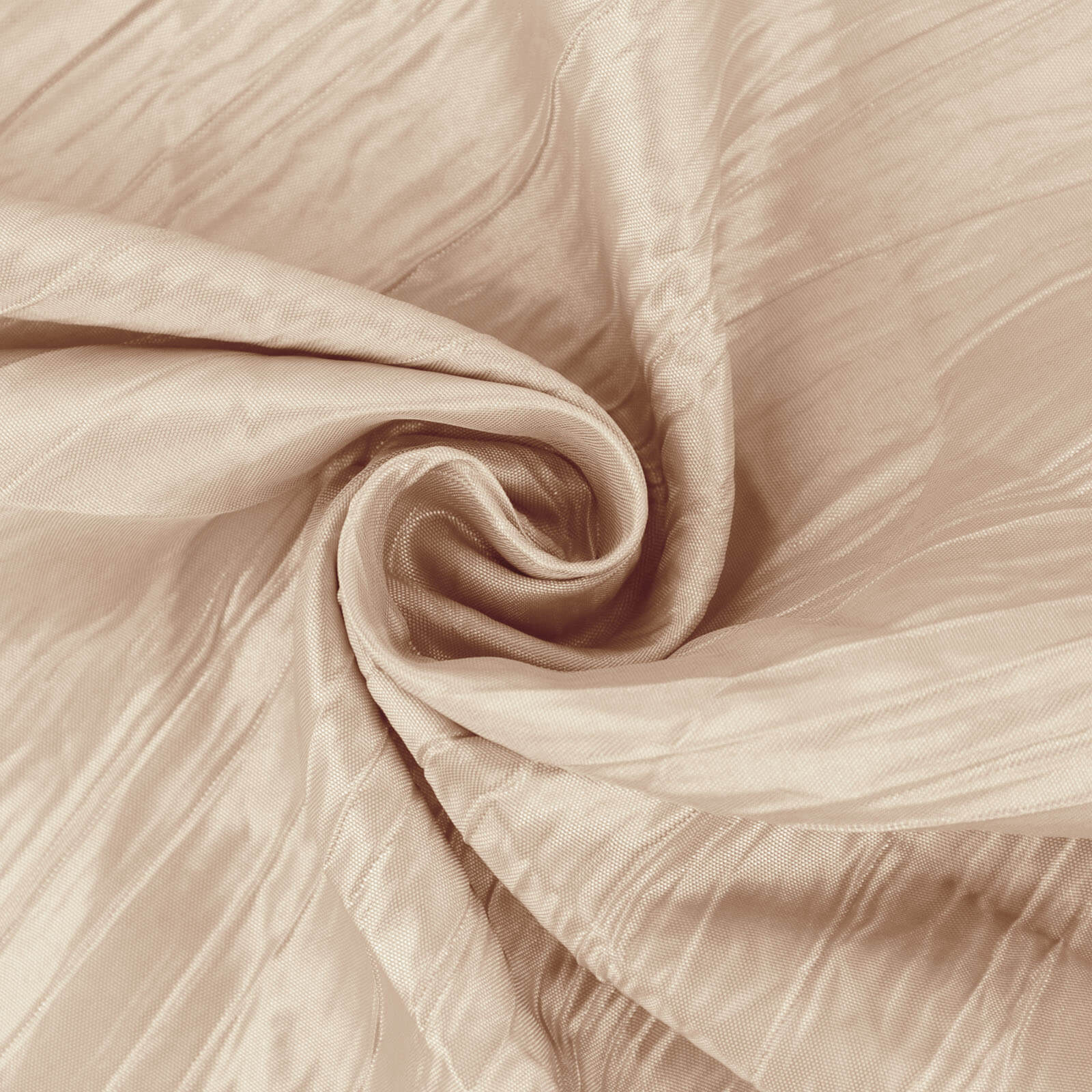 54"x10 Yards Beige Accordion Crinkle Taffeta Fabric Bolt